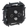 Niloé Step TV-R-SAT-SAT csillagpontos aljzat (1,5 dB), fekete 