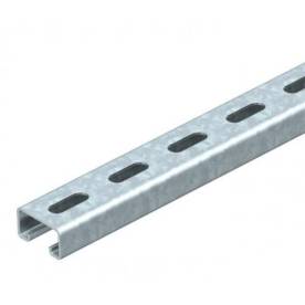 Profilsín perforált 0,3m C-profil 41mm x 21mm merítetten horganyzott MS4121P0300