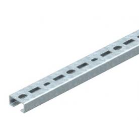 Profilsín perforált 2m C-profil 30mm x 15mm szalaghorganyzott acél CM3015P2000FS
