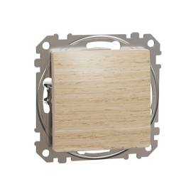 SEDNA Egypólusú kapcsoló, rugós bekötés, 10AX, (101), nyír