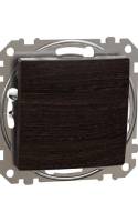 SEDNA Váltókapcsoló, rugós bekötés, 10AX, (106), wenge