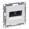 Suno 2xRJ45 Cat.6A UTP aljzat, fehér 