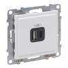 Suno 2xUSB-A+C töltőaljzat, 3 A - 15 W,  fehér 