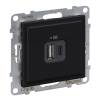 Suno 2xUSB-A+C töltőaljzat, 3 A - 15 W,  fekete 
