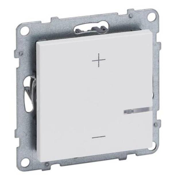 Suno nyomógombos fényerőszabályzó 125W, 2 vezetékes, fehér 