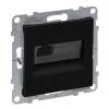 Suno RJ45 Cat.6 UTP aljzat, fekete 
