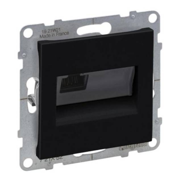 Suno RJ45 Cat.6 UTP aljzat, fekete 