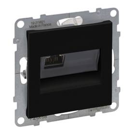 Suno RJ45 Cat.6A STP aljzat, fekete