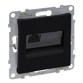 Suno RJ45 Cat.6A UTP aljzat, fekete