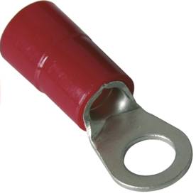 Szemes saru nejlon szigeteléssel 10mm2 6M/csavar gyűrűs-alakú piros réz PSZ10-6