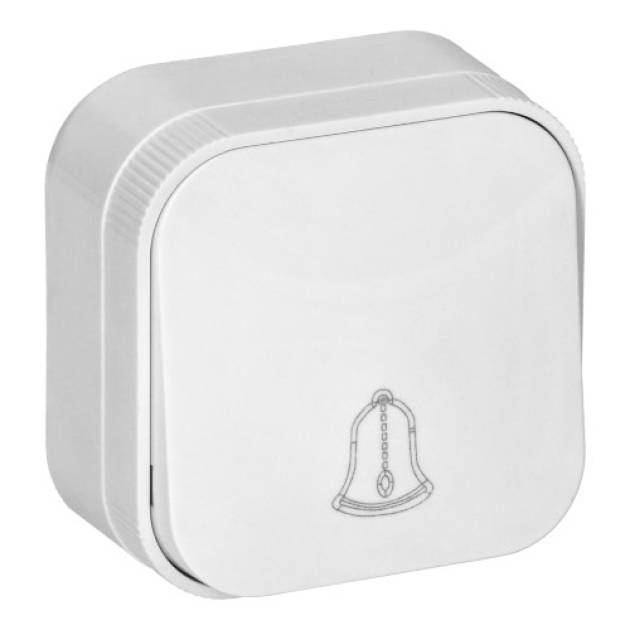 TODO IP20 falon kívüli egypólusú nyomó, 6A - 250 V~ fehér 