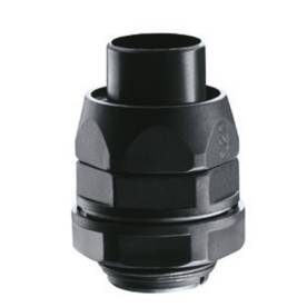 Tömszelence d22mm-Diflex csőhöz UV-álló 25mm-átmérő M25x1.5 egyenes IP54 fekete