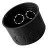Tracon Szerelvénydoboz átm.: 65mm 40mm mély perforált fekete 62×40mm D60 