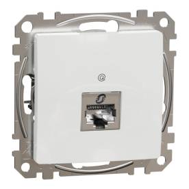 ÚJ SEDNA 1xRJ45 Cat6 STP aljzat, fehér