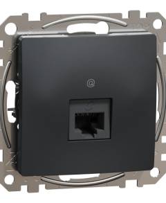 ÚJ SEDNA 1xRJ45 Cat6A UTP aljzat, antracit
