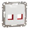ÚJ SEDNA 2xRJ45 adapter, KRONE betétekhez, fehér 