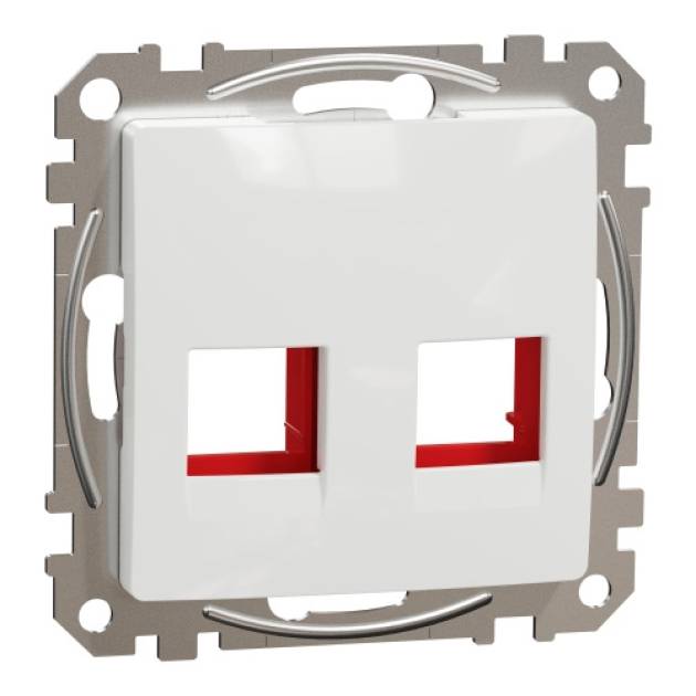 ÚJ SEDNA 2xRJ45 adapter, KRONE betétekhez, fehér 