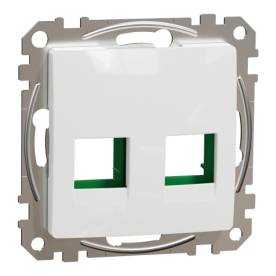 ÚJ SEDNA 2xRJ45 adapter, SYSTIMAX betétekhez, fehér