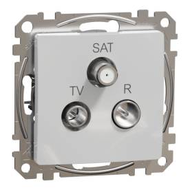 ÚJ SEDNA TV/R/SAT aljzat, átmenő, 7 dB, alumínium