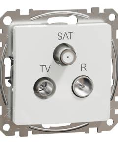 ÚJ SEDNA TV/R/SAT aljzat, átmenő, 7 dB, fehér