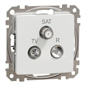 ÚJ SEDNA TV/R/SAT aljzat, átmenő, 7 dB, fehér