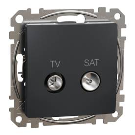 ÚJ SEDNA TV/SAT aljzat, átmenő, 7 dB, antracit