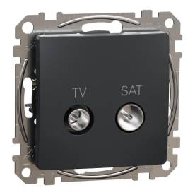 ÚJ SEDNA TV/SAT aljzat, végzáró, 4 dB, antracit