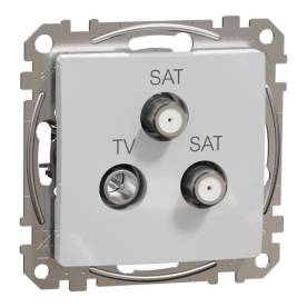 ÚJ SEDNA TV/SAT/SAT aljzat, végzáró, 4 dB, alumínium