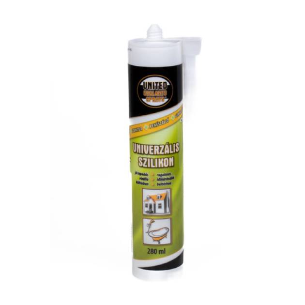 UNITED SEALANTS UNIVERZÁLIS SZILIKON 280ML (SZANITER - TRANSZPARENS) 