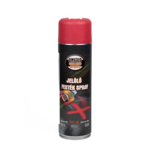UNITED SPRAYS JELÖLŐ FESTÉK SPRAY 500ML (PIROS) 