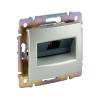 Valena 1xRJ45 LCS2 Cat6 UTP aljzat körömmel alumínium 