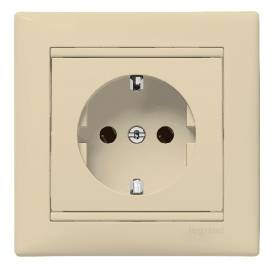 Valena 2P+F csatlakozóaljzat elefántcsont