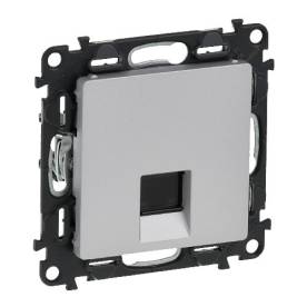 Valena Life 1xRJ45 Cat. 5e FTP csatlakozóaljzat  alumínium