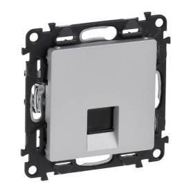 Valena Life 1xRJ45 Cat. 6 STP csatlakozóaljzat  alumínium