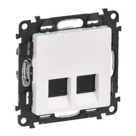 Valena Life 2xRJ45 Cat. 5e UTP csatlakozóaljzat  fehér