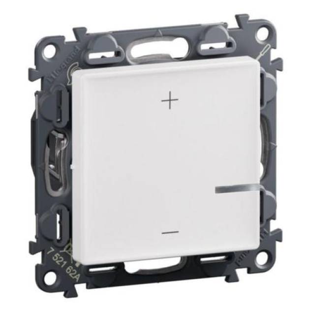 Valena Life nyomógombos fényerőszabályzó 125W, 2 vezetékes, fehér 