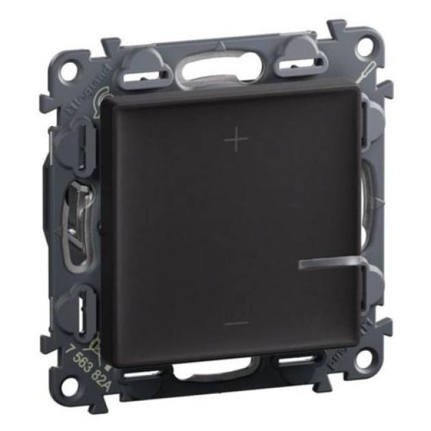 Valena Life nyomógombos fényerőszabályzó 125W, 2 vezetékes, fekete 