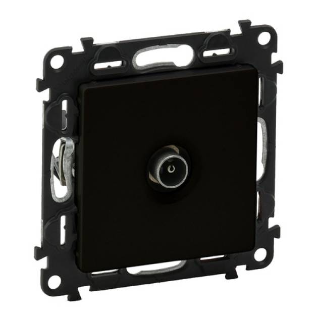 Valena Life TV aljzat mechanizmus burkolattal, csillagpontos, 1,5 dB, fekete 