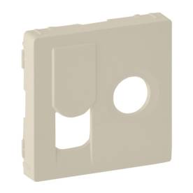 Valena Life TV csatlakozóaljzat + RJ45 Cat. 6 UTP aljzat burkolat, elefántcsont