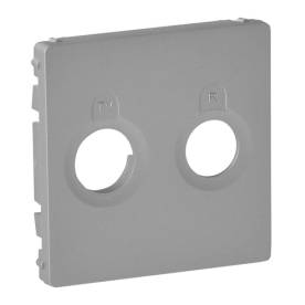 Valena Life TV-Rádió csatlakozóaljzat burkolat alumínium