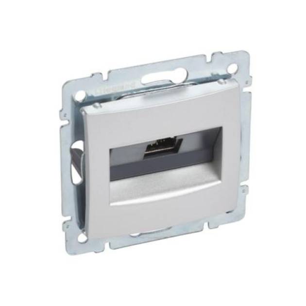 Valena RJ45 informatikai csatlakozóaljzat Cat.6A STP, alumínium 