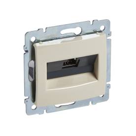 Valena RJ45 informatikai csatlakozóaljzat Cat.6A STP, elefántcsont