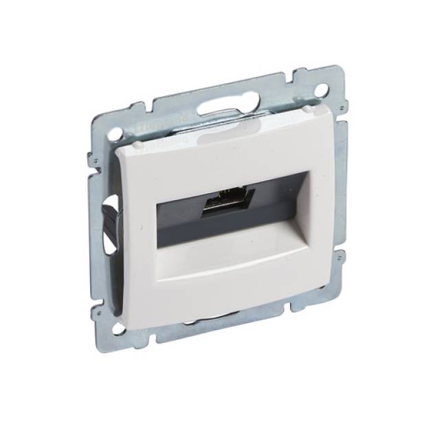 Valena RJ45 informatikai csatlakozóaljzat Cat.6A STP, fehér 