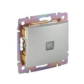 Valena váltókapcsoló jelzőfénnyel 16A, alumínium