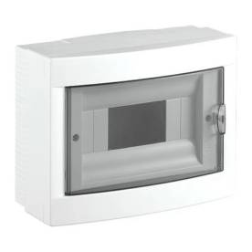 VIKO Kiselosztó, 12 modul, PE+N sínnel, füstszínű ajtóval, falon kívüli