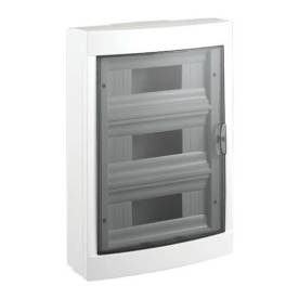 VIKO Kiselosztó, 36 modul, PE+N sínnel, füstszínű ajtóval, falon kívüli