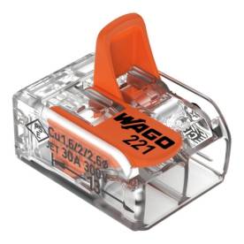 Wago COMPACT 2-es vezeték-összekötő minden vezetéktípushoz 0,5-6mm2