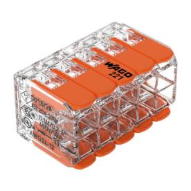 Wago oldható 10-es vezeték-összekötő minden vezetéktípushoz 0,2-4mm2