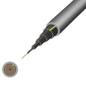 YSLY-JZ 300/500V 4x1,5mm2 olajálló PVC szigetelésű sodrott réz erű kábel